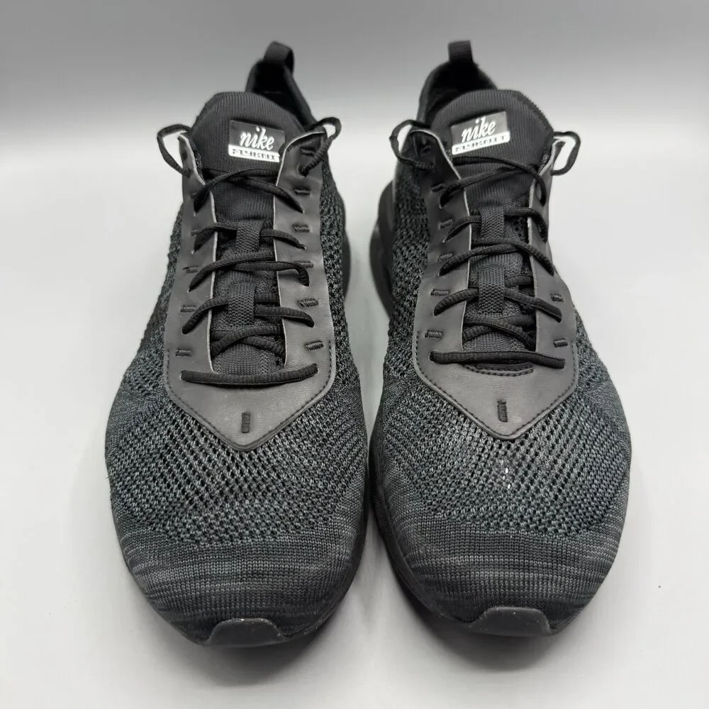 Nike Air Max Flyknit Racer Mens Black Running Sneakers Shoes Size 13